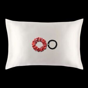 New! Slip Rosemary Gift Set- White Silk Pillowcase + Large and Skinny Scrunchie